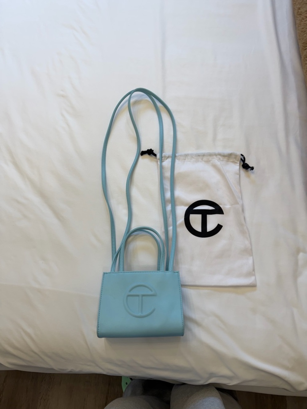 Telfar Small Shopper in Pool Blue